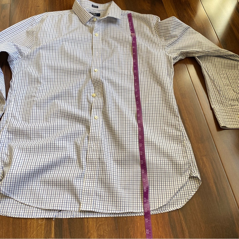 J. Crew Thompson Shirtings 80s 2-Ply Pocket Checkered Button Down Shirt *Rip* - Picture 8 of 9